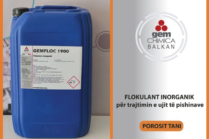 Inorganic flocculant for water treatment, Industrial wastewater treatment chemical, Pool flocculant inorganic compound, Water clarification chemicals, Sediment removal agent from Gem Chimica